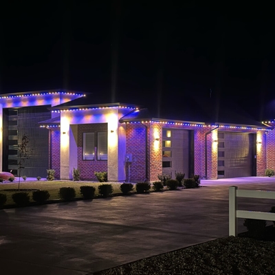 Permanent Holiday Lighting Photo